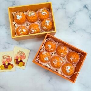 Diwali Hamper | 6 Laddu Candle Combo