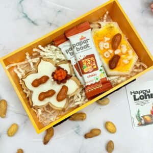 LH2 Lohri Gift Hamper | Sachet, Candle and Chikki combo | MDF Tray