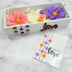 Valentine Gift Hamper VL5 | Sachet and Floating Candle combo | MDF Tray