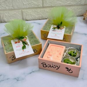 Little Pumpkin Theme Baby Shower Hamper |Soap and Tlight combo | MDF Tray