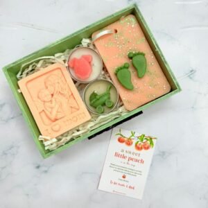 Pumpkin Theme Baby Shower Hamper | Sachet, Soap and Tlight combo | MDF Tray