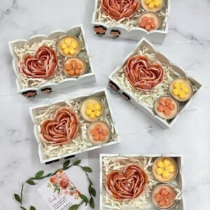 Wedding Return Gift Hamper | Candle and Tealight Combo | MDF Tray