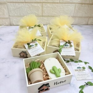 Succulent Theme House Warming Hamper | Return Gift | MDF Tray