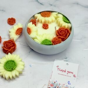 Decorative Soy Wax Urli Bowl Candle | 330gm