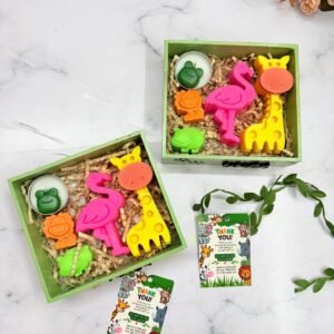 Jungle Theme Birthday Hamper | Soap, Candle and Tlight Combo | MDF Tray