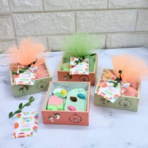 Candy Theme Birthday Hamper | Soap, Sachet and Tlight Combo | 4 Hampers | MDF Tray