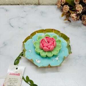 Big Lotus Diwali Urli Candle | Soy Wax | Pack of 1 | 120gm