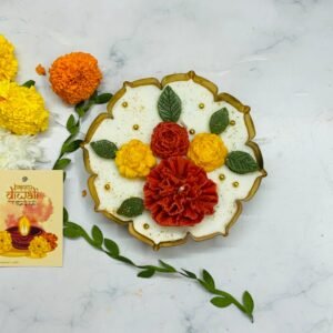Genda Floral Diwali Urli Candle | Soy Wax | Pack of 1 | 160gm