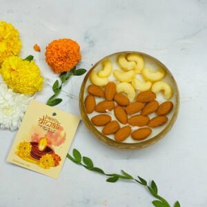 Kaju Badaam Diwali Urli Candle | Soy Wax | Pack of 1 | 180gm