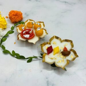 Laddu and Modak Urli Diwali Candle | Soy Wax | Pack of 2 | 50gm each